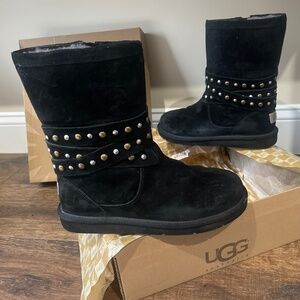 UGG Clovis Studded Boots – Black (Women’s Size 8)